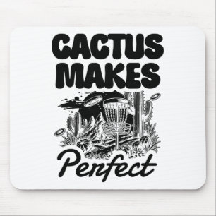 Cactus Makes Perfect Disc Golf Adventure  Mouse Mat