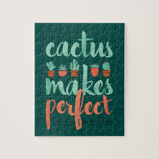 Cactus Makes Perfect Jigsaw Puzzle (Vertical)