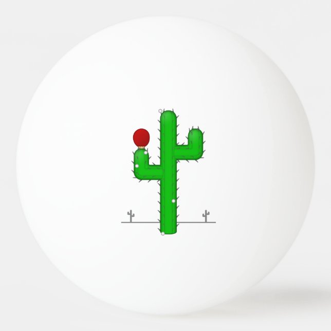 Cactus Makes Perfect - Ping Pong Ball (Front)