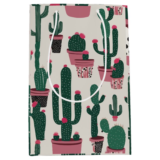 Cactus Medium Gift Bag (Front)