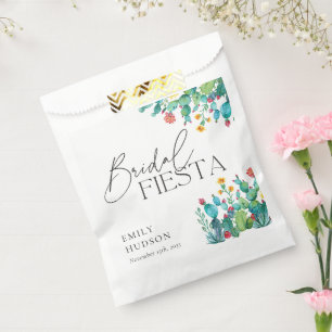 Cactus Mexican Fiesta Bridal Shower Favour Bags