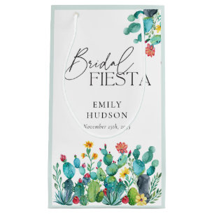 Cactus Mexican Fiesta Bridal Shower Small Gift Bag