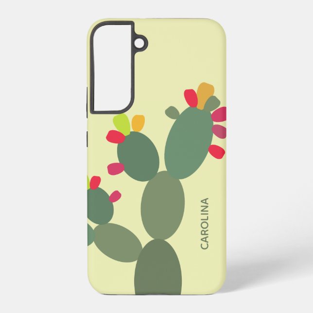 cactus modern name samsung galaxy s22+ case (Back)