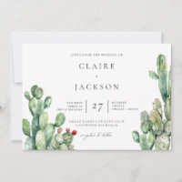 Cactus Modern Wedding