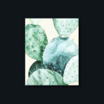 Cactus on Coral Canvas Print<br><div class="desc">"Cactus on Coral II" by Grace Popp. Features a cactus with a soft background.</div>