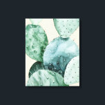 Cactus on Coral Canvas Print<br><div class="desc">"Cactus on Coral II" by Grace Popp. Features a cactus with a soft background.</div>