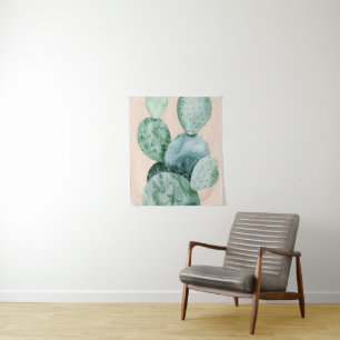 Cactus on Coral Tapestry