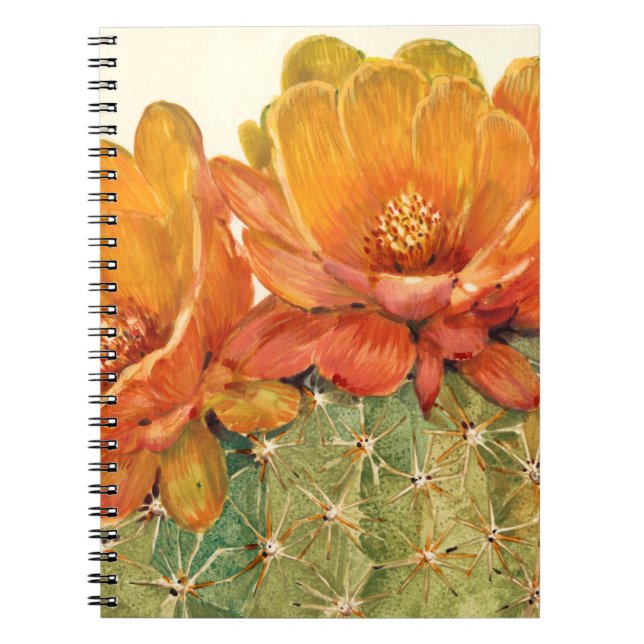 Cactus Orange Blossoms Notebook (Front)