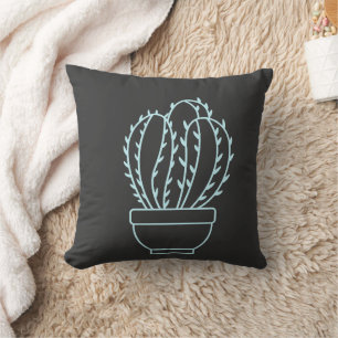 Cactus outline cushion