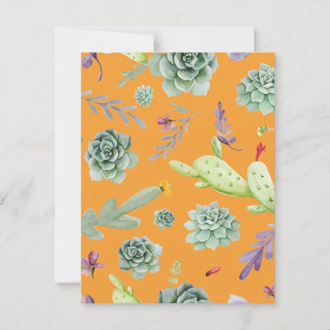 Cactus Pattern 11 Card (Front)