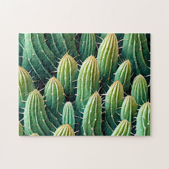 Cactus Pattern 1 The Daily Jigsaw puzzle Recent (Horizontal)