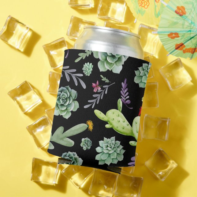 Cactus Pattern 2 Can Cooler (In Situ Summer)