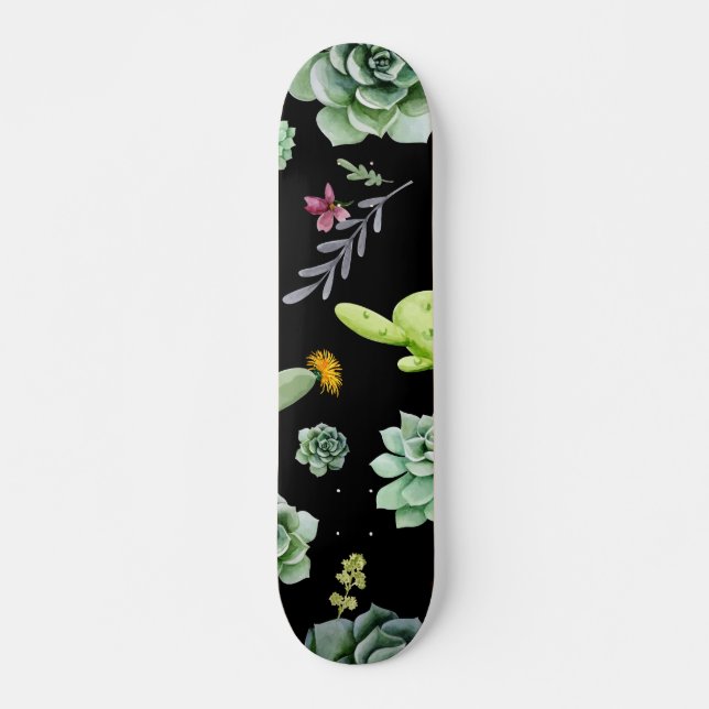 Cactus Pattern 2 Skateboard (Front)