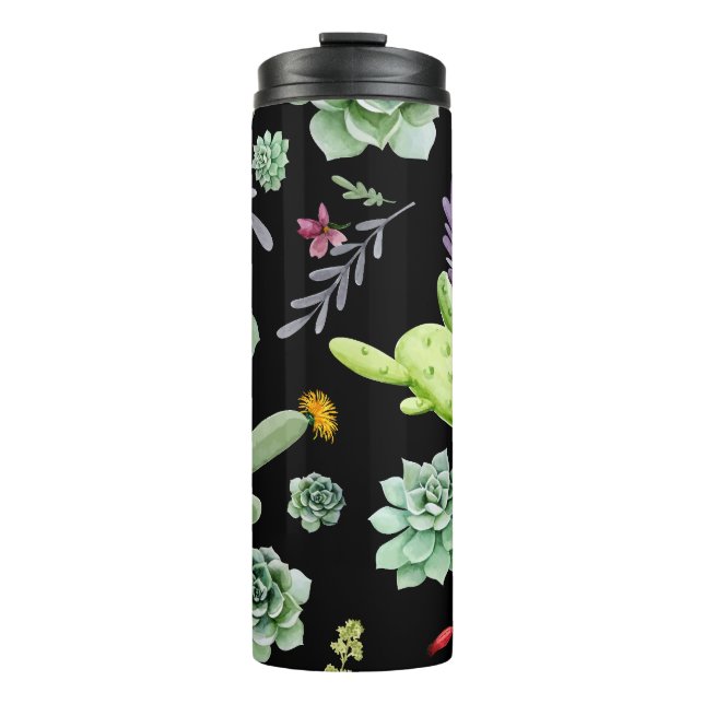 Cactus Pattern 2 Thermal Tumbler (Front)