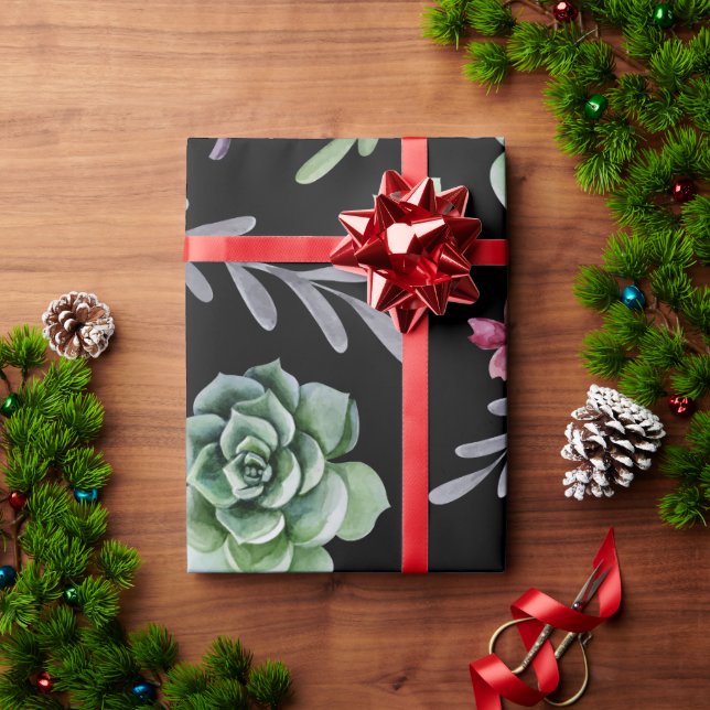 Cactus Pattern 2 Wrapping Paper (Holiday Gift)