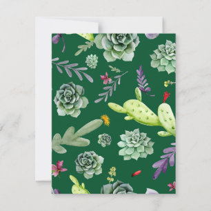 Cactus Pattern 3 Card