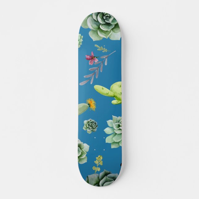 Cactus Pattern 5 Skateboard (Front)
