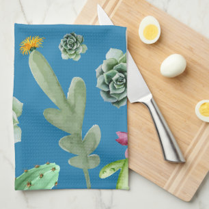 Cactus Pattern 5 Tea Towel
