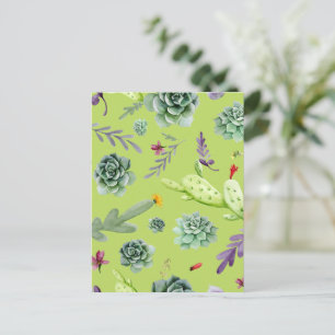 Cactus Pattern 6 Postcard