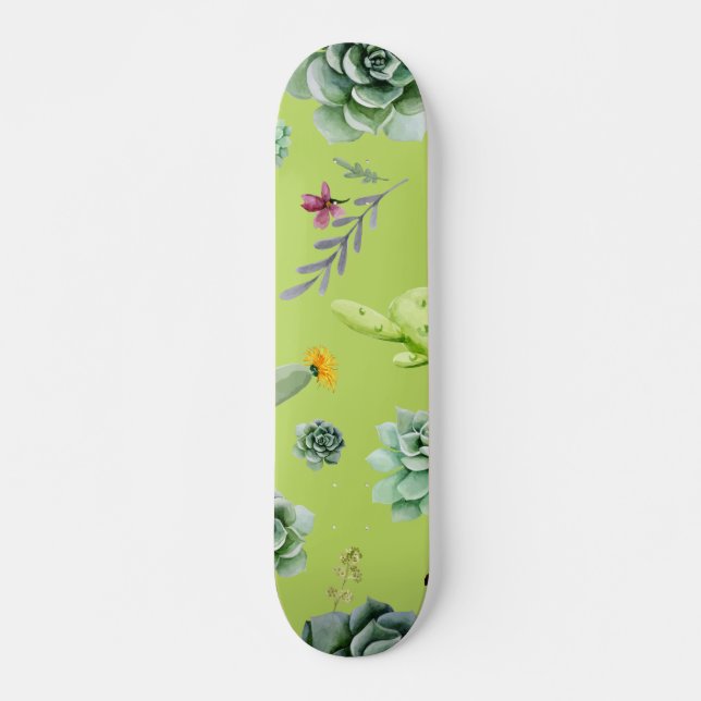 Cactus Pattern 6 Skateboard (Front)