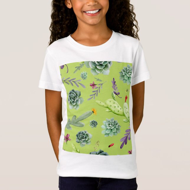 Cactus Pattern 6 T-Shirt (Front)