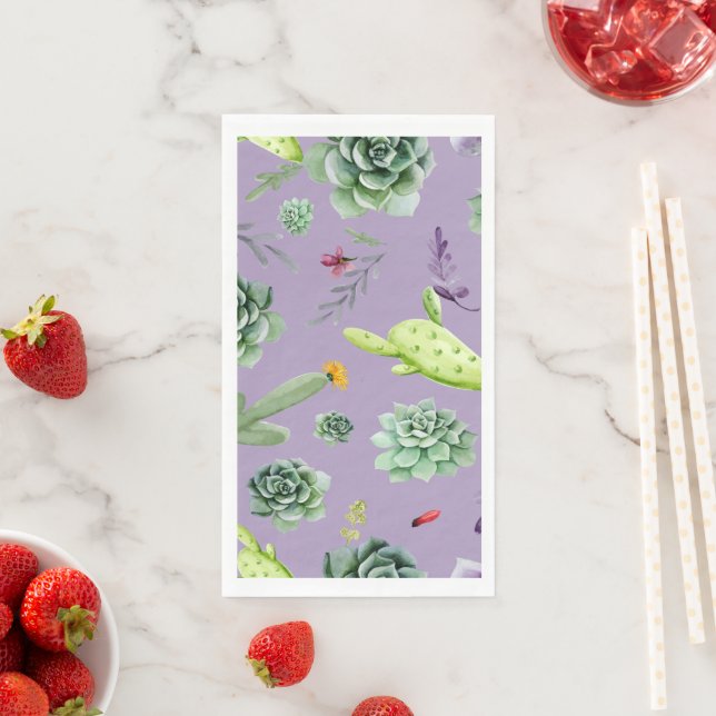 Cactus Pattern 7 Napkin (Insitu)