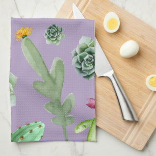 Cactus Pattern 7 Tea Towel