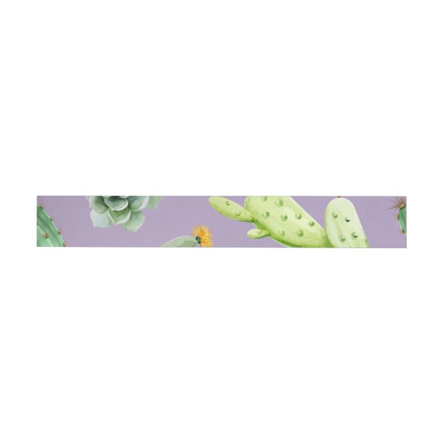 Cactus Pattern 7 Wrap Around Label (Individual)
