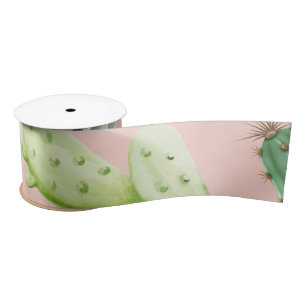 Cactus Pattern 8 Satin Ribbon