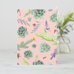 Cactus Pattern 8 Thank You Card