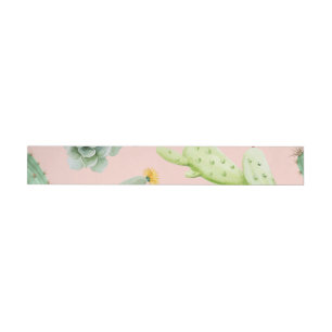 Cactus Pattern 8 Wrap Around Label