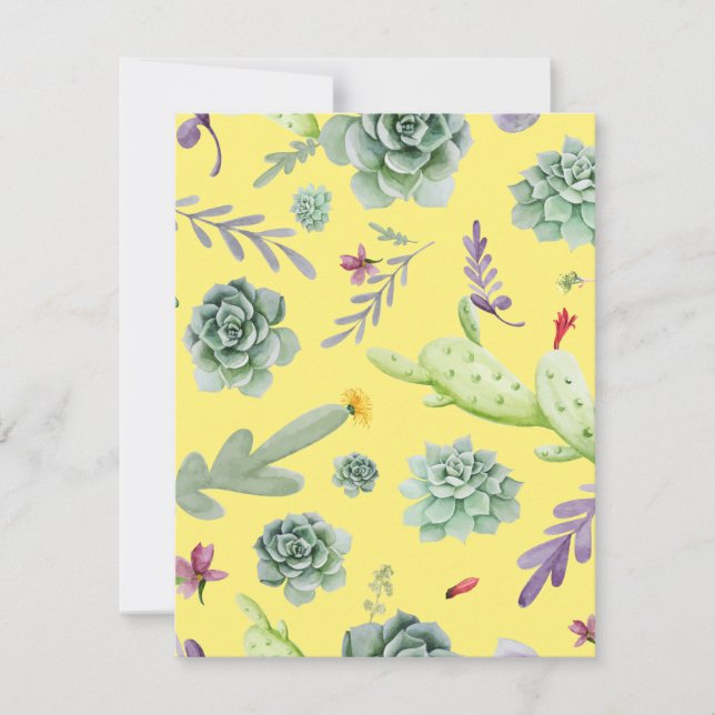 Cactus Pattern 9 Card (Front)