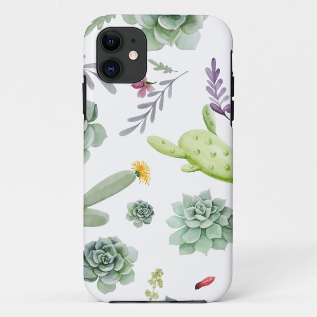 Cactus Pattern Case-Mate iPhone Case (Back)