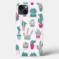 Cactus Pattern Case-Mate Trendy Pink House Plants