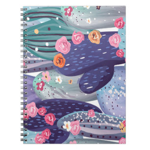 Cactus Pattern Colourful Watercolor Notebook
