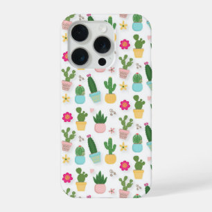 Cactus Pattern iPhone 15 Pro Case