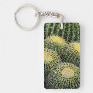 Cactus Pattern Key Ring