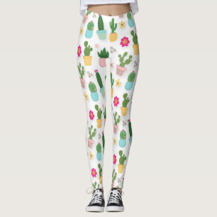 Cactus Pattern Leggings