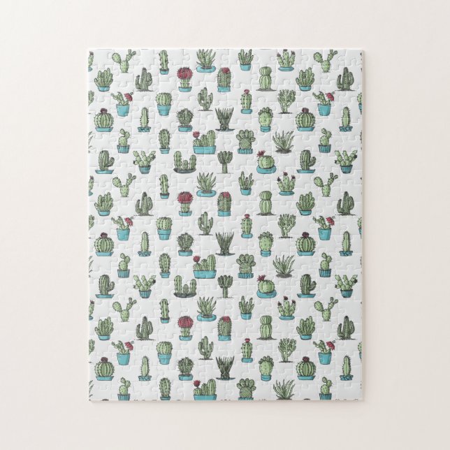 Cactus Pattern Puzzle (Vertical)