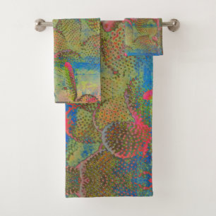 Cactus Pattern Towel Set