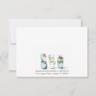Cactus Personalised Business Card Stationery