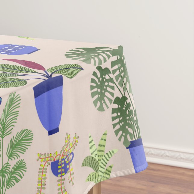 Cactus Pink Pattern Tablecloth (In Situ)