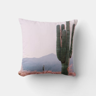 CACTUS PLANT BESIDE ORANGE LEAFED PLANT CUSHION