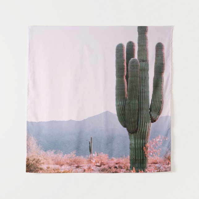 CACTUS PLANT BESIDE ORANGE LEAFED PLANT TAPESTRY (Front)