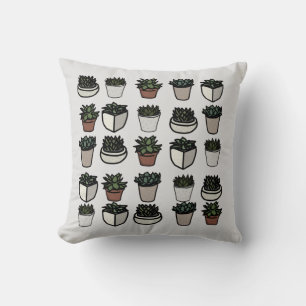 Cactus plant funky pattern cushion