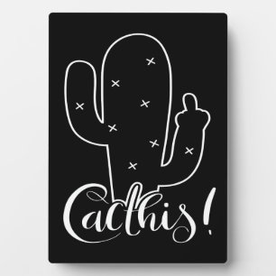Cactus Plant Plaque