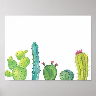 cactus plant poster