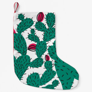 Cactus plant seamless pattern. Abstract hipster de Small Christmas Stocking