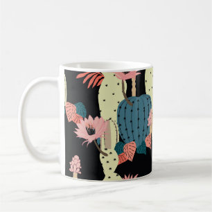 Cactus Plant: Vintage Botanical Pattern Coffee Mug