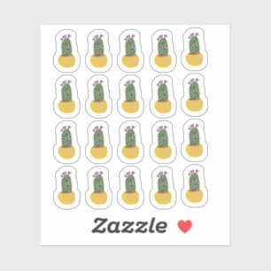 Cactus Plants Cheetah Doodle Design